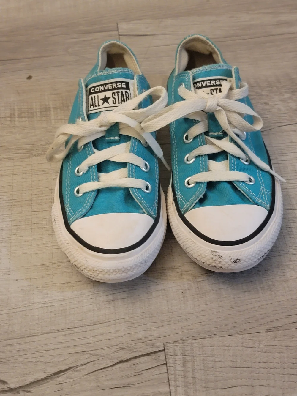 Converse All Star Kids Sneakers Teal Turquoise with White
